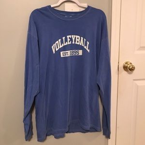 💙blue Comfort Colors volleyball shirt